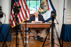 Justice to sign executive order lifting many of his 91 pandemic orders; mask mandate to remain in place